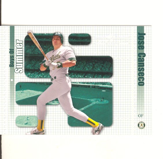 2004 Donruss Timelines Boys of Summer Silver #19 Jose Canseco