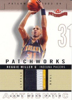 2003-04 Fleer Patchworks Jerseys Multi Color #RM Reggie Miller