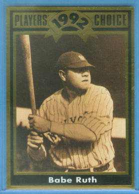 1992 Cartwright's Gold Foil Card #45 Babe Ruth