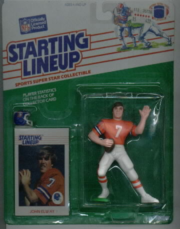 John Elway, 1988 SLU Starting Line-Up Figure / Toy Denver Broncos