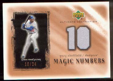 2001 Ultimate Collection Magic Numbers Game Jersey Copper #MNGS Gary Sheffield