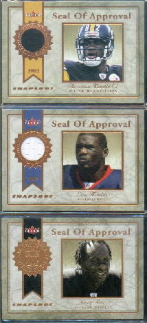2003 Fleer Snapshot Seal of Approval Jerseys Bronze #SAEM Eric Moulds