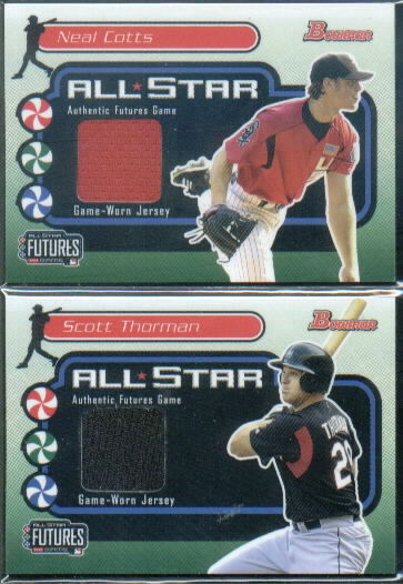 2004 Bowman Futures Game Gear Jersey Relics #NC Neal Cotts D