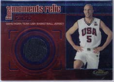 2000-01 Topps Finest Relics #FMR3 Jason Kidd Team USA Game-Worn Jersey Card