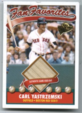 2004 Topps All-Time Fan Favorites Relics #CY Carl Yastrzemski Bat
