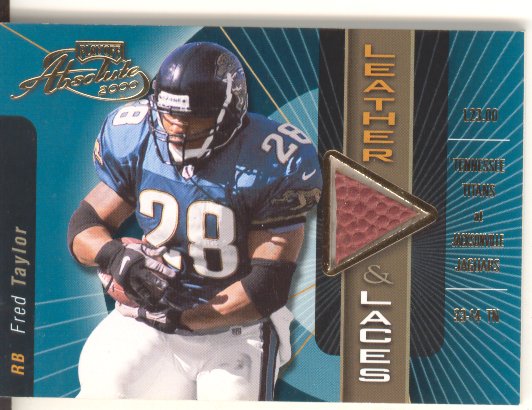 2000 Absolute Leather and Laces #FT28B Fred Taylor/175