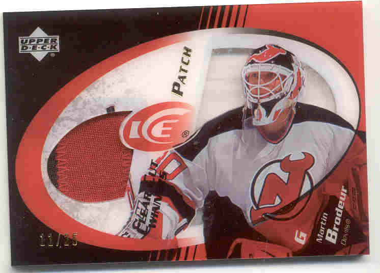 2003-04 Upper Deck Ice Clear Cut Winner Patches #CCMB Martin Brodeur