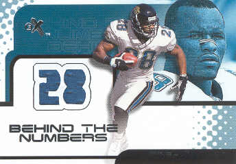 2001 E-X Behind the Numbers Jerseys #23 Fred Taylor/772