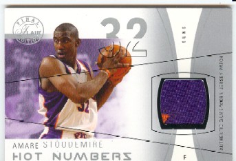 2003-04 Flair Final Edition Hot Numbers Patches #AS Amare Stoudemire