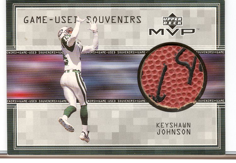 1999 Upper Deck MVP Game Used Souvenirs #KJS Keyshawn Johnson