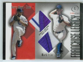 2004 Fleer Legacy Franchise Dual Patch #KWMP Kerry Wood/Mark Prior/30
