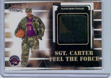 1999-00 Fleer Force #NNO Vince Carter/Sgt.Carter Jersey
