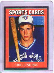 1991 Allan Kaye's Silver Card #5 Eric Lindros (Baseball Uniform)
