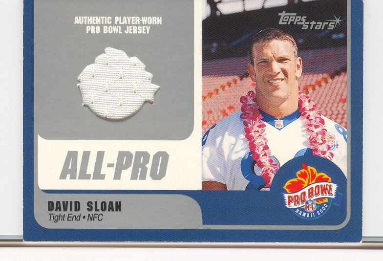 2000 Topps Stars Pro Bowl Jerseys #DSTE David Sloan