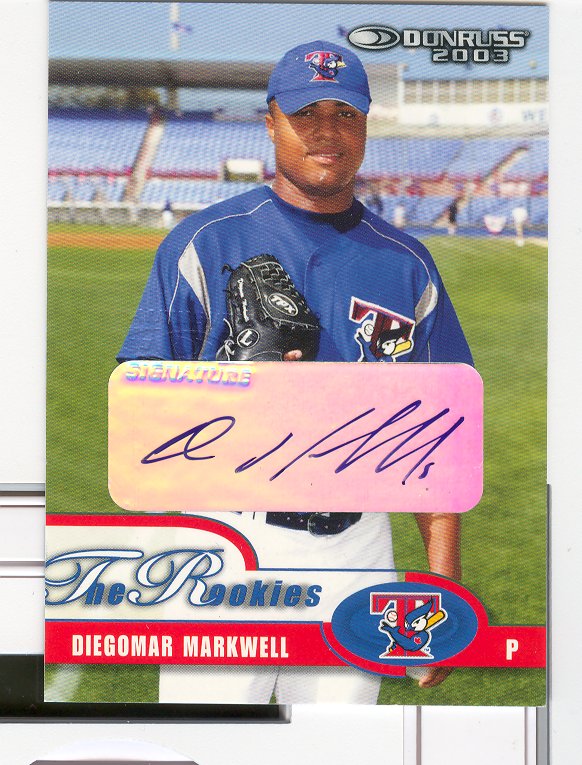 2003 Donruss Rookies Autographs #50 Diegomar Markwell/1000