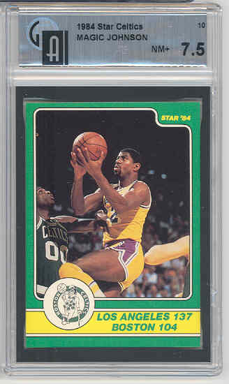 1984 Star Co. Celtics Champs #10 MAGIC JOHNSON  GAI 7.5 NM+