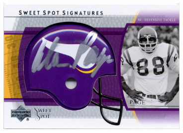 2004 Sweet Spot Signatures #SSAP Alan Page