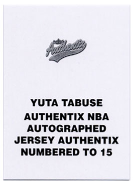 2004-05 Fleer Authentix Autographs Jerseys #YT Yuta Tabuse