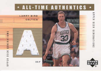 2002-03 Upper Deck Generations All-Time Authentics #LBA Larry Bird