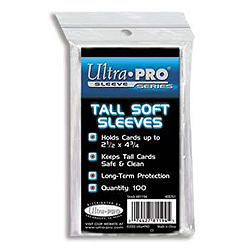 Ultra Pro Tall Card Sleeves - 100 count pack (2 1/2