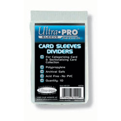 Ultra Pro Card Sleeves Dividers - 10 count pack