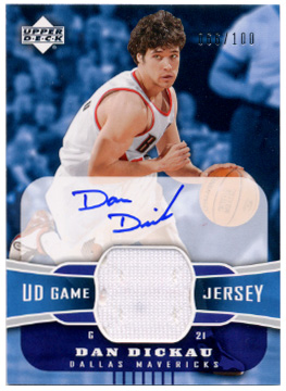 2004-05 Upper Deck UD Game Jerseys Autographs #DD Dan Dickau/100