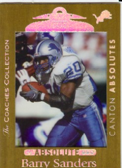 1999 Absolute SSD Coaches Collection Gold #118 Barry Sanders CA
