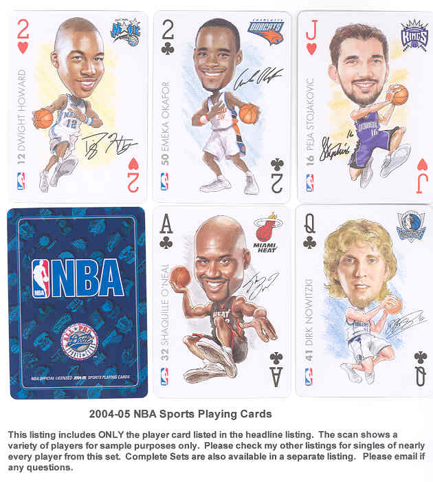 2005 NBA Sports Playing Cards 2H Dwight Howard MINT