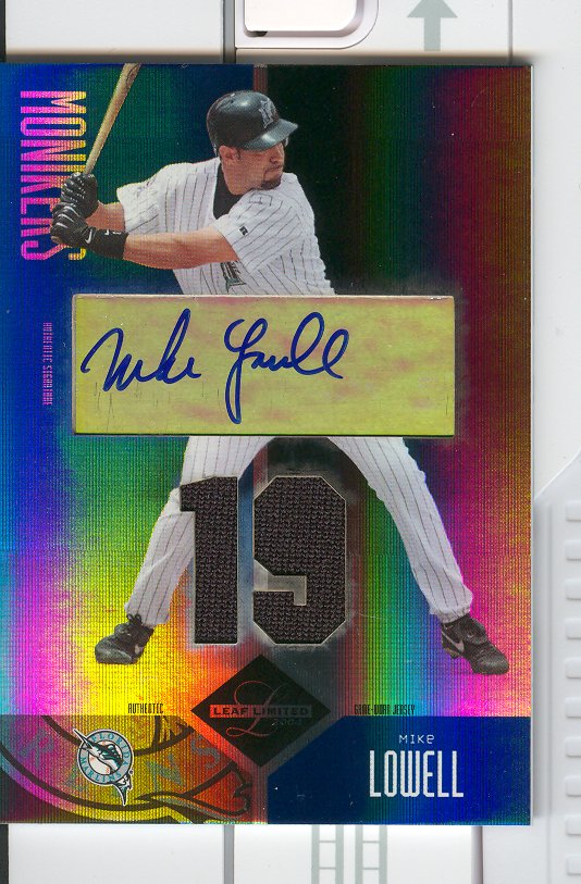 2004 Leaf Limited Moniker Jersey Number #109 Mike Lowell/25
