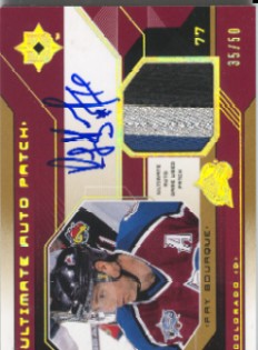 2004-05 Ultimate Collection Patch Autographs #UPARB Ray Bourque