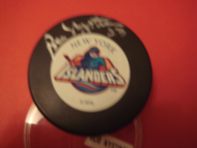 Bobby Nystrom Autographed New York Islanders Fishermans Puck With COA
