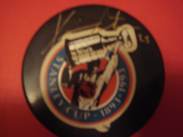 Kevin Stevens Autographed 1993 Stanley Cup Hockey Puck With COA