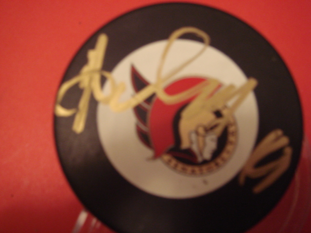 Alexei Yashin Autographed Ottawa Senators Puck With COA