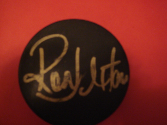 Ron Hextall  Autographed Blank Puck With COA