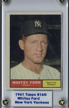 1961 Topps #160 Whitey Ford New York Yankees Hall of Famer NRMT NICE!!