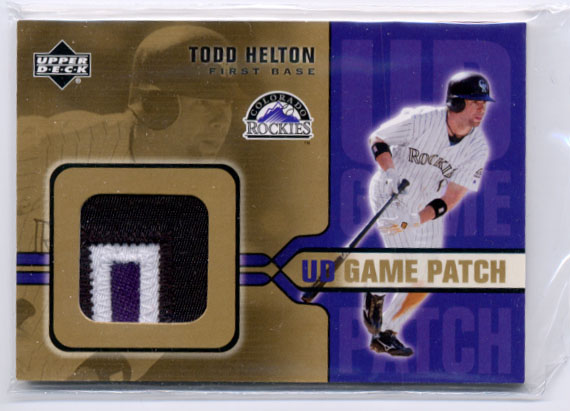 2005 Upper Deck Game Patch #HE Todd Helton