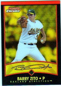 2001 Bowman Chrome Gold Refractors #98 Barry Zito