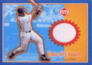 2002 Upper Deck Sons of Summer Game Jersey #SSMP Mike Piazza