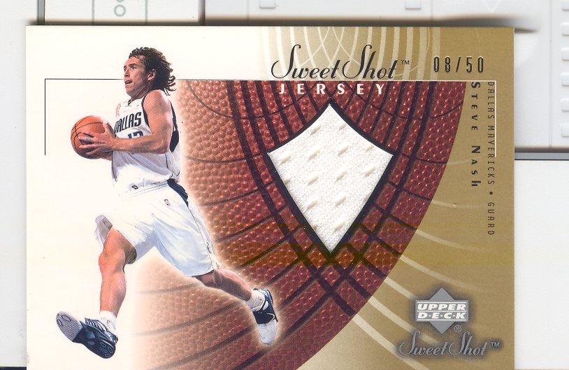 2002-03 Sweet Shot Jerseys Gold #SNJ Steve Nash