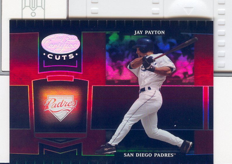 2004 Leaf Certified Cuts Marble Signature Red #158 Jay Payton/100