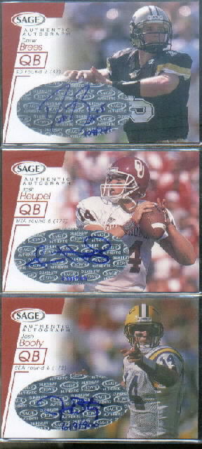 2001 SAGE Autographs Red #A7 Josh Booty/900