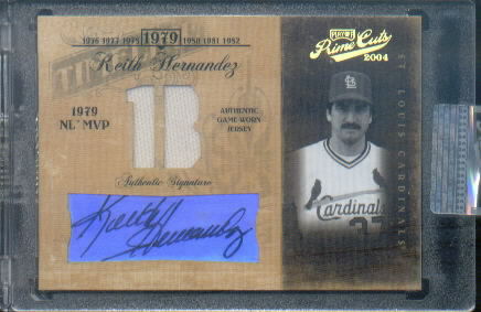 2004 Prime Cuts II Timeline Signature Material Position #54 Keith Hernandez Jsy/5