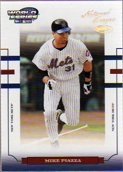 2004 Donruss World Series HoloFoil 50 #117 Mike Piazza
