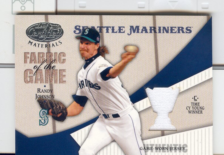 2004 Leaf Certified Materials Fabric of the Game Reward #140 Randy Johnson M's Jsy/50