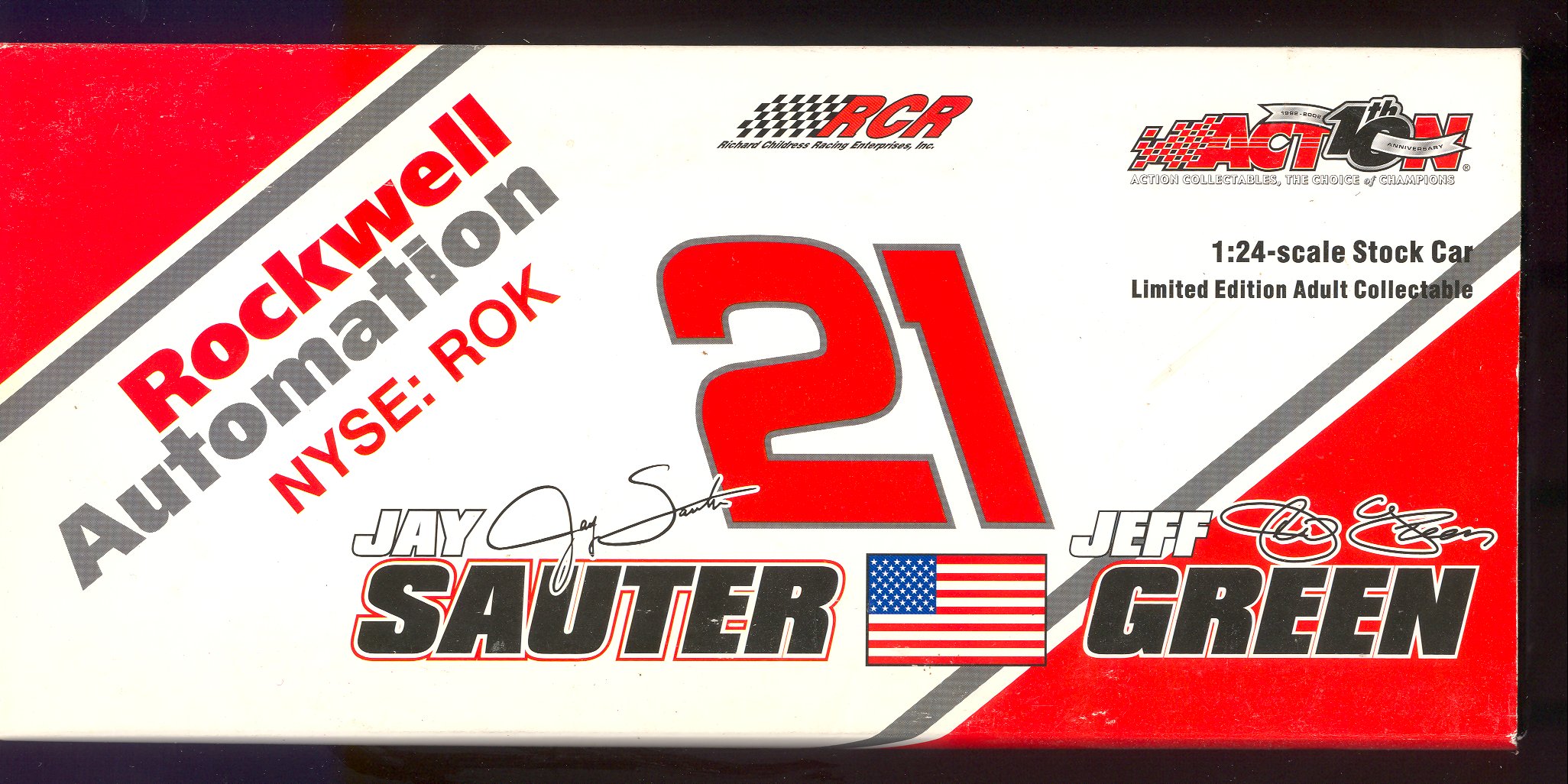 2002 Action Racing Collectables 1:24 #21 J.Green/Ja.Sauter/Rockwell/Automation/2904