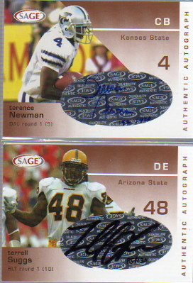 2003 SAGE Autographs Bronze #A39 Terrell Suggs/230