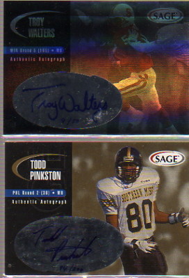 2000 SAGE Autographs Gold #A33 Todd Pinkston/200
