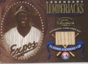 2001 Donruss Classics Legendary Lumberjacks #LL43 Vladimir Guerrero