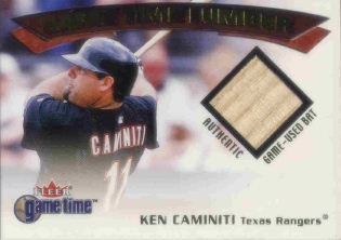 2001 Fleer Game Time Lumber #6 Ken Caminiti
