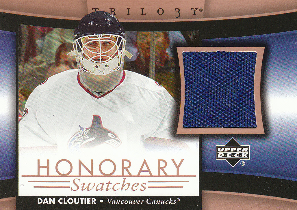 2005-06 Upper Deck Trilogy Honorary Swatches #HSDC Dan Cloutier
